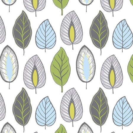 Manhattan Comfort Nantes, Vinyl Chic Leaf Wallpaper, 205 In X 33 Ft = 56 Sq Ft Nantes